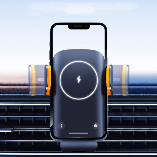 Smart Induction Wireless Charger Car Cell Phone Holder Solar Fast Charging Air Vent Navigation Stand(Universal) by buy2fix