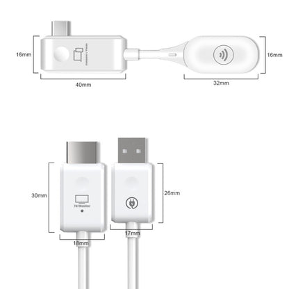 30m HDMI Wireless Extender Transceiver Transmission Transmitter HD Same-Screen Projector(HDMI+Type-C) - Amplifier by buy2fix | Online Shopping UK | buy2fix