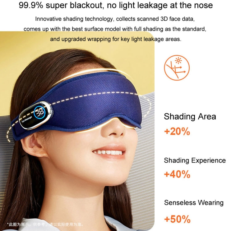 Heating Eye Massager Electrical Smart Graphene Flexible Hot Compress Relieve Fatigue Cloud Sense Eye Mask(Dark Blue) - Eye Masks by buy2fix | Online Shopping UK | buy2fix