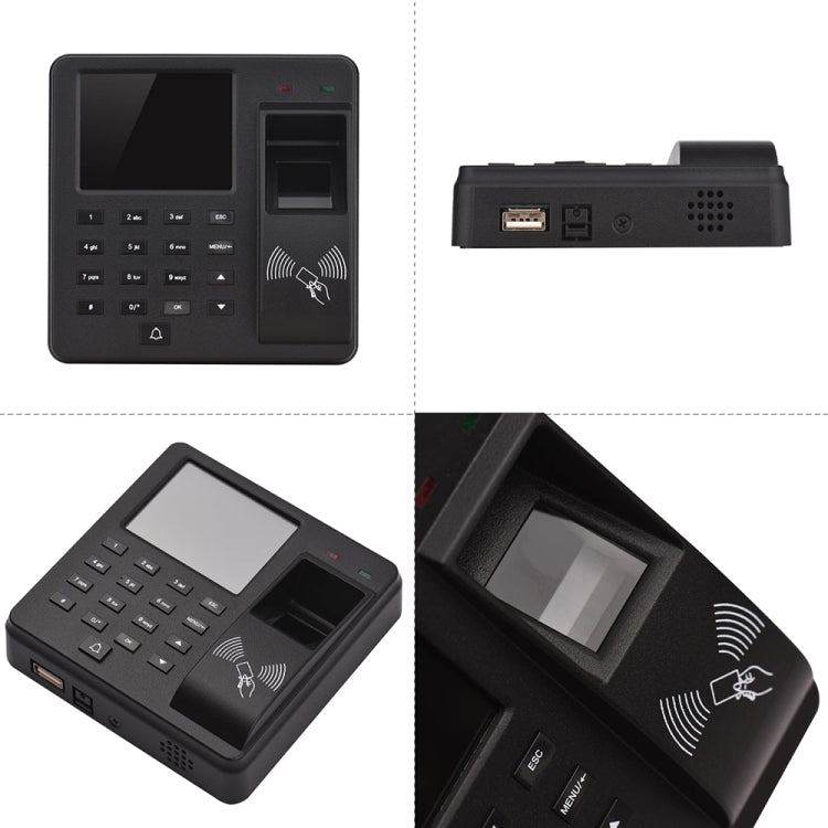 M10 Smart ID Card Recognition Fingerprint Access Control All-in-one Attendance Machine(English Version) - Attendance System by buy2fix | Online Shopping UK | buy2fix