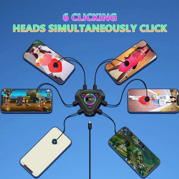 G50 Screen Tapper Cell Phone Tapper Live Streaming Aid Mute Analog Finger Tapping, Specification: 1 Drag 3 - Other Accessories by buy2fix | Online Shopping UK | buy2fix