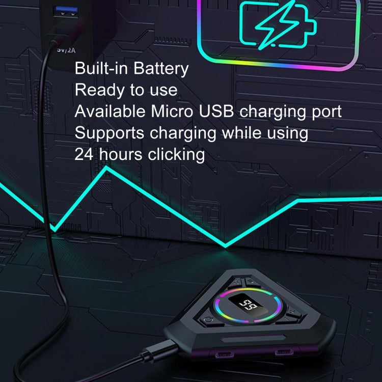 G50 Screen Tapper Cell Phone Tapper Live Streaming Aid Mute Analog Finger Tapping, Specification: 1 Drag 1 - Other Accessories by buy2fix | Online Shopping UK | buy2fix