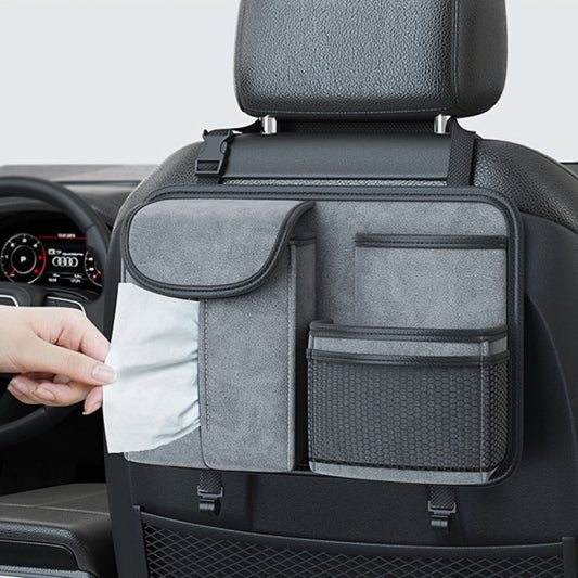 Car Seat Back Organizer Multifunctional Storage Bag Decorative Products(Black) by buy2fix