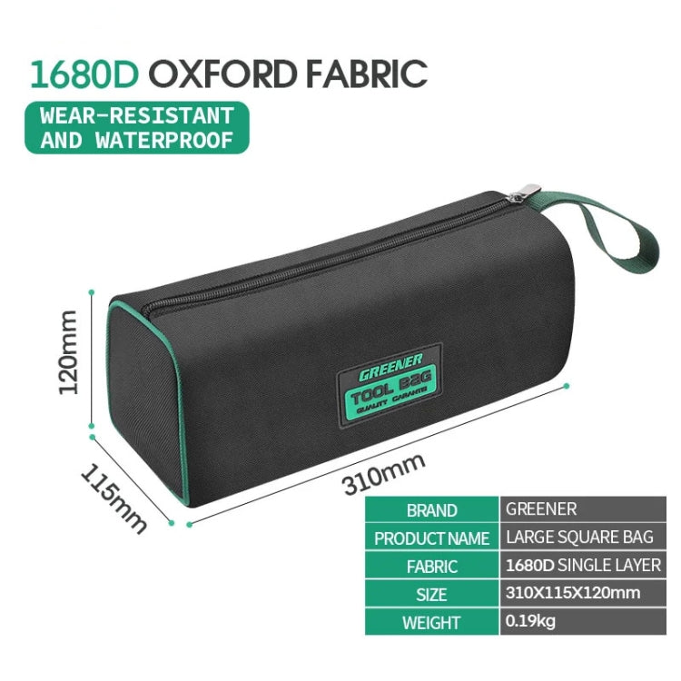 GREENER Fishing Toolkit Waterproof Thickened Oxford Fabric Storage Bag Canvas Handbag, Specification: Large Single Layer - Storage Bags & Boxes by GREENER | Online Shopping UK | buy2fix