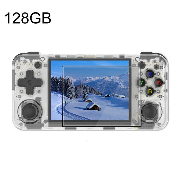 ANBERNIC RG35XX H Handheld Game Console 3.5 Inch IPS Screen Linux System 64GB+128GB(Transparent White) - Pocket Console by ANBERNIC | Online Shopping UK | buy2fix