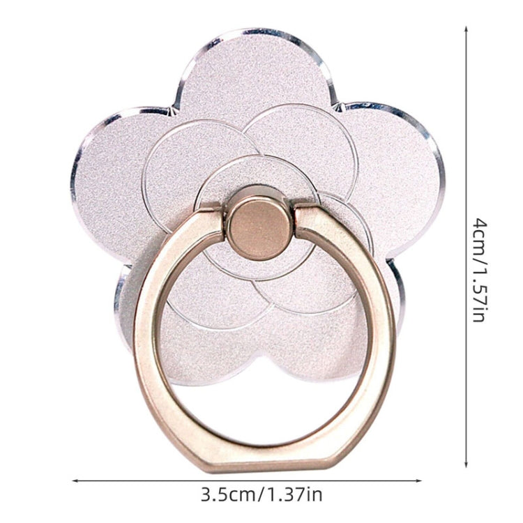 Metal Cell Phone Finger Ring Holder Rotatable Desktop Phone Stand, Color: 4 Leaf Grass Oxidation Rose Golden - Ring Holder by buy2fix | Online Shopping UK | buy2fix