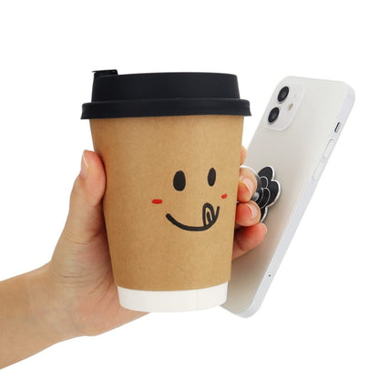 Metal Cell Phone Finger Ring Holder Rotatable Desktop Phone Stand, Color: 5 Leaf Flower Oxidation Rose Golden - Ring Holder by buy2fix | Online Shopping UK | buy2fix