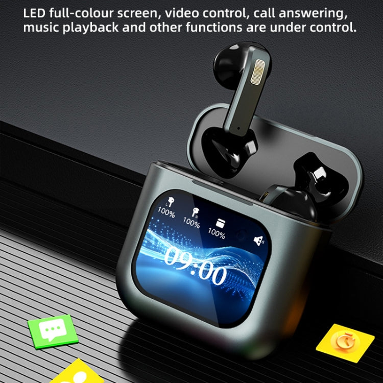 Digital Display Touch Screen TWS Wireless Bluetooth 5.3 Smart Earphones With MP3 Function(Gold) - TWS Earphone by buy2fix | Online Shopping UK | buy2fix