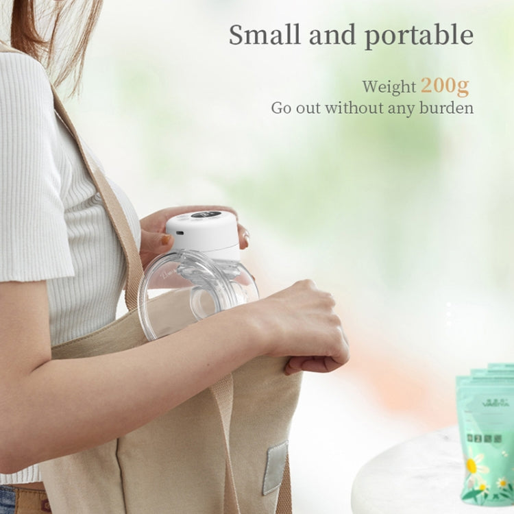S12 LCD Screen Smart Large Capacity Portable Wearable Silent Electric Breast Pump, Color: White - Cups & Silicone Nipple by buy2fix | Online Shopping UK | buy2fix