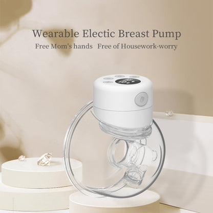 S12 LCD Screen Smart Large Capacity Portable Wearable Silent Electric Breast Pump, Color: White - Cups & Silicone Nipple by buy2fix | Online Shopping UK | buy2fix