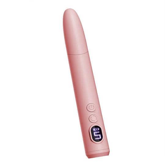 HX-10 LED Digital Display Multifunctional Nail Polisher Polishing and Exfoliating Manicure Tools(Pink)