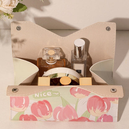 Oil Printed Leather Tissue Box Living Room Decorative Tissue Storage Bag, Color: Pink - Storage Boxes by buy2fix | Online Shopping UK | buy2fix