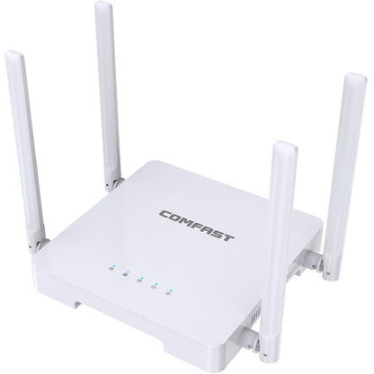 COMFAST CF-N1 V2  300Mbps WIFI4 Wireless Router With 1 Wan + 4 Lan RJ45 Ports,EU Plug - Wireless Routers by COMFAST | Online Shopping UK | buy2fix