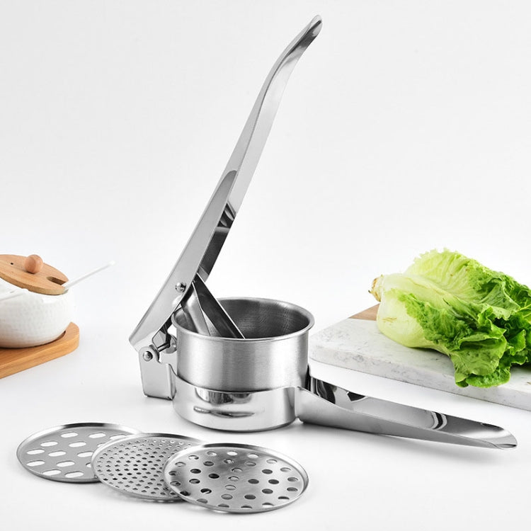 Stainless Steel Potato Press Manual Juicer Vegetable And Fruit Squeezer, Model: SJ-01 Bottom Hole - Stirrer & Squeezer by buy2fix | Online Shopping UK | buy2fix