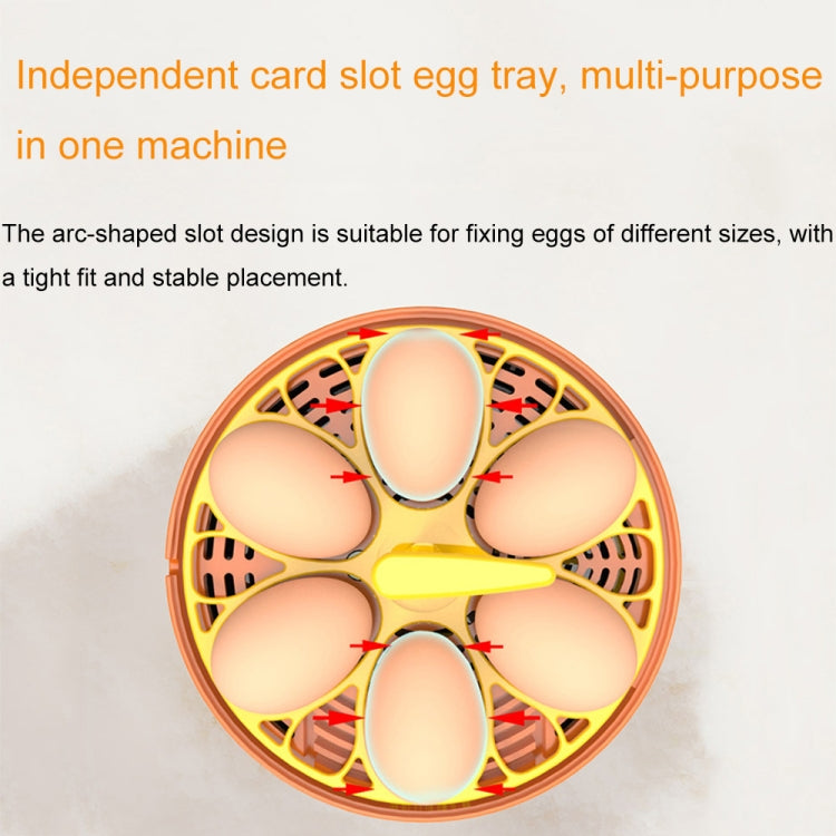 6-Eggs Small Household Experimental Children Smart Chicken Incubators, Spec: Dual-electric Automatic EU Plug - Incubators by buy2fix | Online Shopping UK | buy2fix