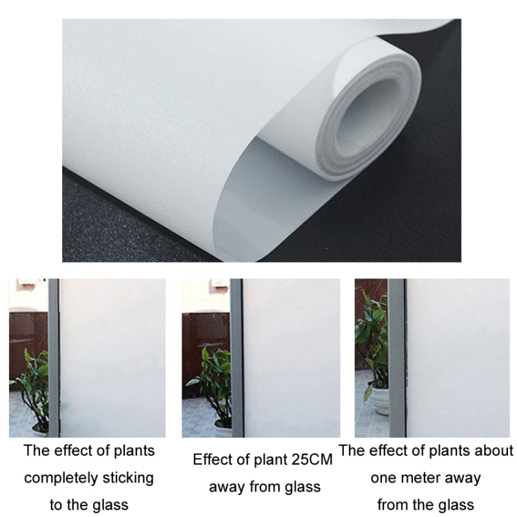 Electrostatic Frosted Anti-Peep Glass Thermal Insulation Window Film, Length: 45cm Wide/Meter(Glue-free White Matte) - Door & Window Films by buy2fix | Online Shopping UK | buy2fix