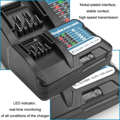 For MAKBL1013 10.8V~12V Lithium Battery Charger, Specification: EU Plug - Electric Saws & Accessories by buy2fix | Online Shopping UK | buy2fix