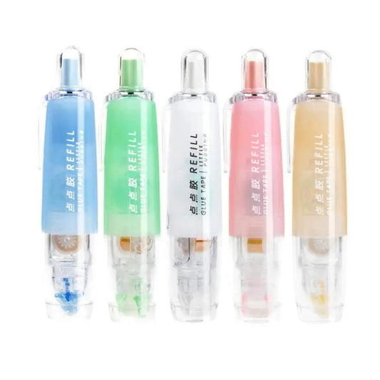 Push-Dry Quick Glue Stick Correction Tape Double Sided Adhesive For Handmade Handbook(Blue) by buy2fix