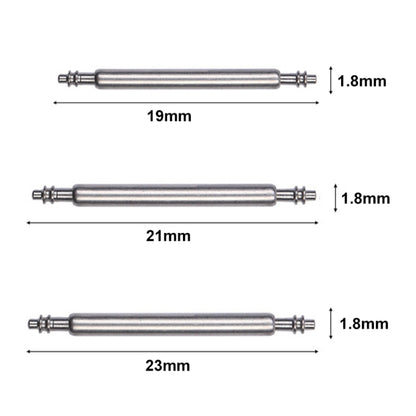 100pcs /Set 304 Stainless Steel Strap Connecting Rod Strap Switch Lugs, Spec: Double (1.8x21mm) - Watch Parts & Tools by buy2fix | Online Shopping UK | buy2fix