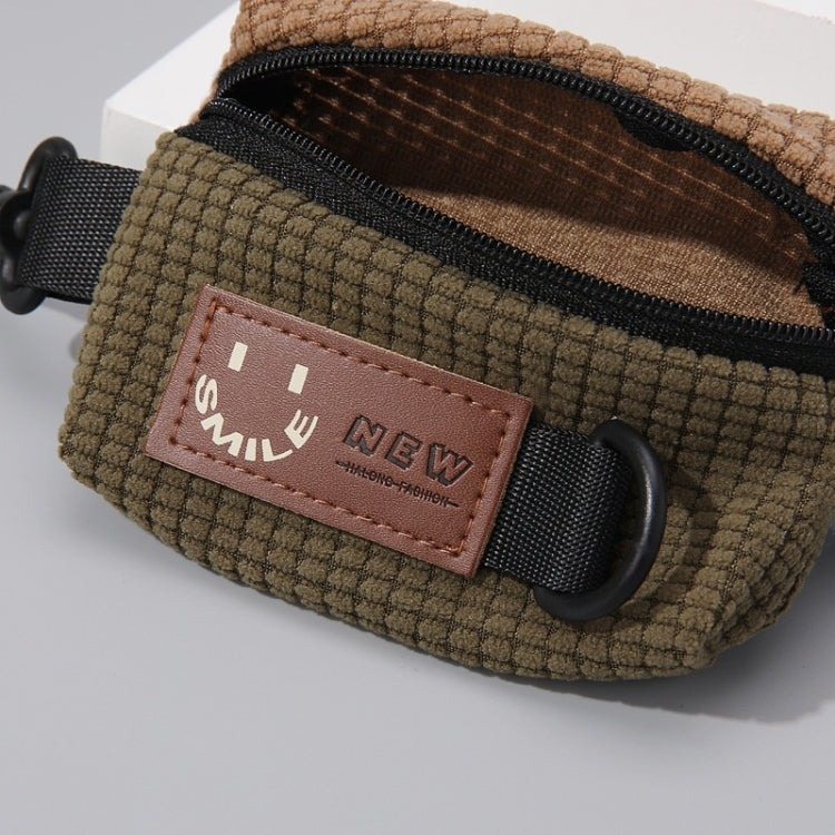 Corduroy Outdoor Cycling Hanging Bag Earphone Portable Storage Sports Bag Universal Bag Hanger by buy2fix