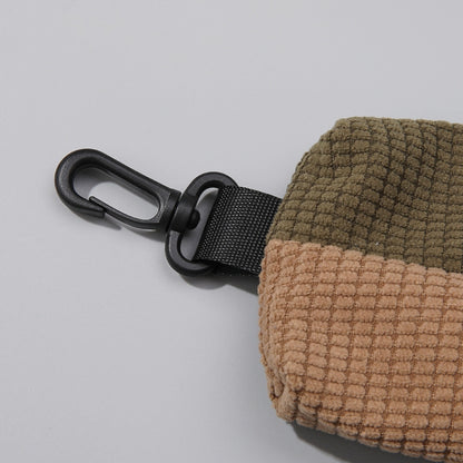 Corduroy Outdoor Cycling Hanging Bag Earphone Portable Storage Sports Bag Universal Bag Hanger by buy2fix