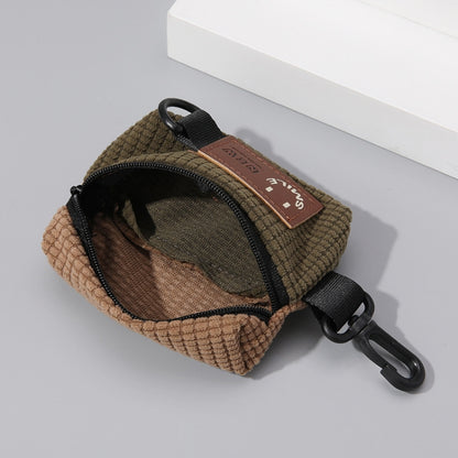 Corduroy Outdoor Cycling Hanging Bag Earphone Portable Storage Sports Bag Universal Bag Hanger by buy2fix