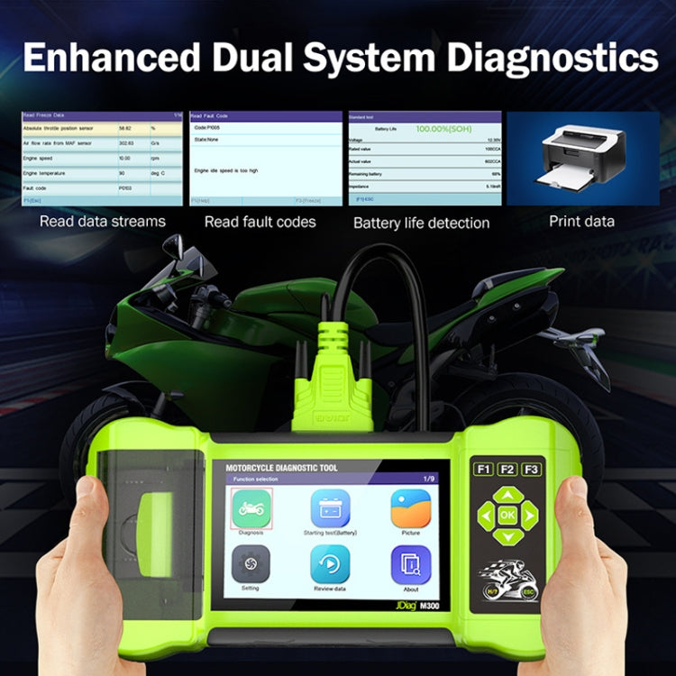 For Harley/Ducati/BMW JDiag Intelligent Heavy Duty Machine Tester - Electrical Instruments by JDiag | Online Shopping UK | buy2fix