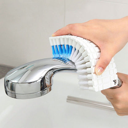 Bendable Bathroom Tile Crevice Brush Household Soft Bristles Faucet Curved Brush(White) - Sponges, Cloths & Brushes by buy2fix | Online Shopping UK | buy2fix