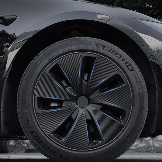 28pcs /Set For Tesla Model 3 Tire Sticker Modification Protective Film, Style: Bright Black by buy2fix