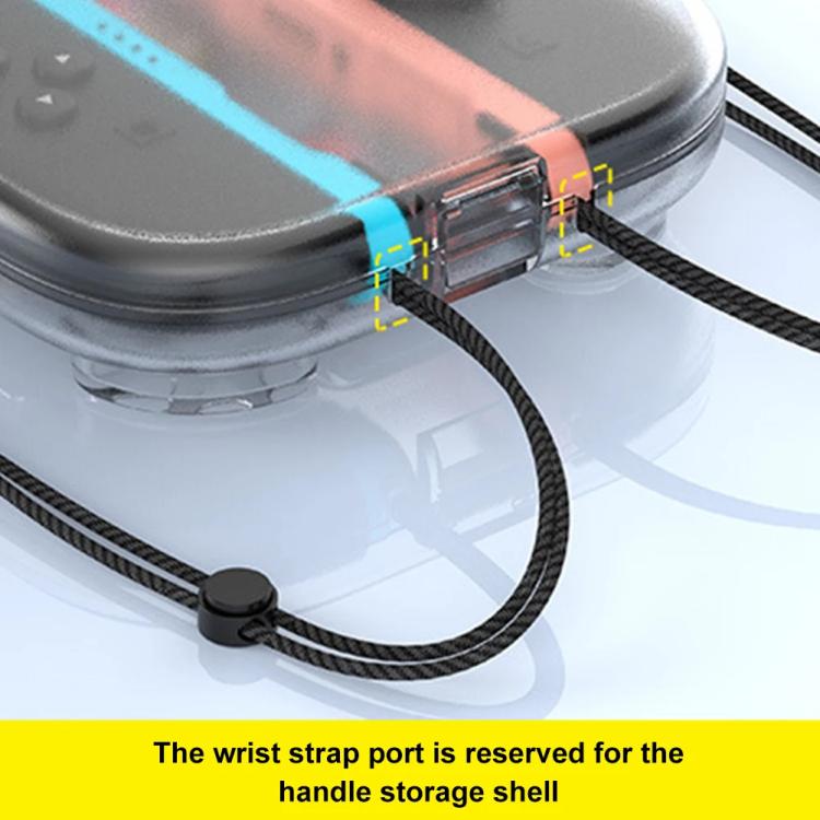 For Nintendo Switch 2 Joy-Con Crystal Storage Case Organizer Anti-Scratch Travel Box With 2 Game Card Slots(Clear Black) - Cases by buy2fix | Online Shopping UK | buy2fix