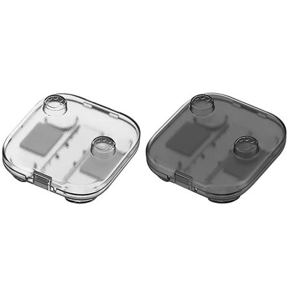 For Nintendo Switch 2 Joy-Con Crystal Storage Case Organizer Anti-Scratch Travel Box With 2 Game Card Slots(Clear White) - Cases by buy2fix | Online Shopping UK | buy2fix