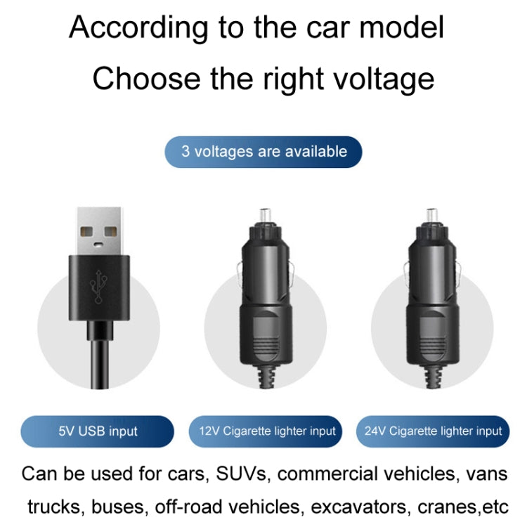 SUITU Car Foldable Cooling Fan Automobile Summer Temperature Reduction Fan, Model: Single 12V Cigarette Lighter Energized - Heating & Fans by SUITU | Online Shopping UK | buy2fix