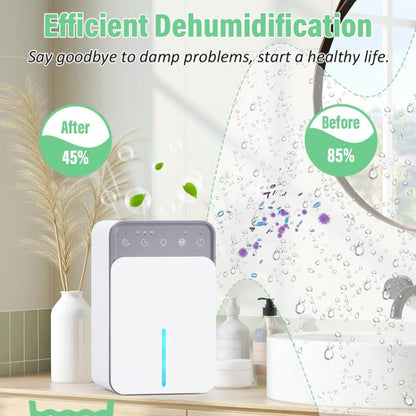 1500ml Semiconductor Dehumidifier with Automatic Defrost Function, Timer, Sleep Mode EU Plug - Dehumidifiers by buy2fix | Online Shopping UK | buy2fix