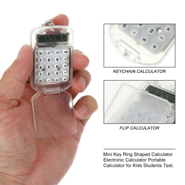 Flip Top Portable Mini Calculator Student Exam Office Calculator(Black) by buy2fix