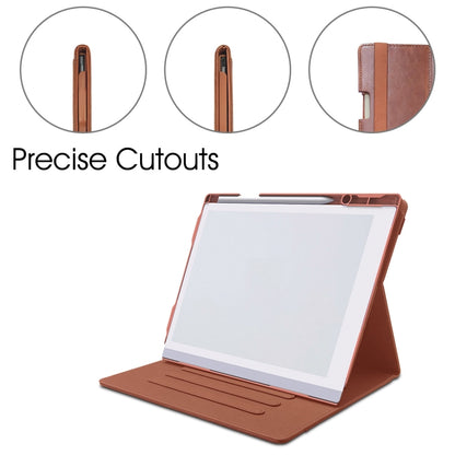 For ReMarkable 2 10.3 Inch 2020 Paper Tablet Case 360 Degree Rotating Stand Cover with Pencil Holder(Brown) - Others by buy2fix | Online Shopping UK | buy2fix