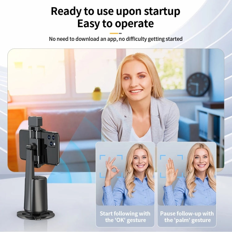 Pixel A200  Auto Tracking Gimbal Stabilizer 360 Degree Rotation Selfie Stick With Fill Light Set 1 - Handheld Gimbals by Pixel | Online Shopping UK | buy2fix