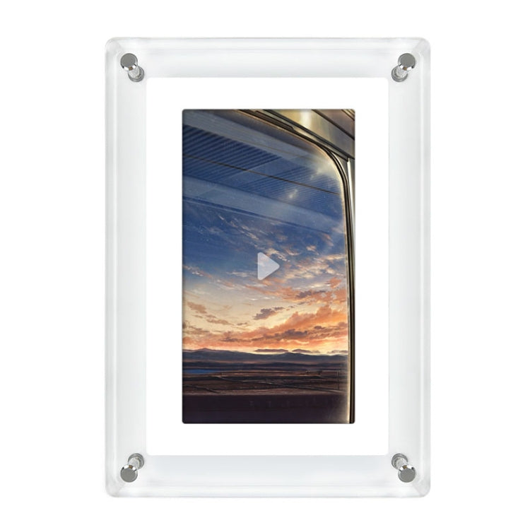 5 Inch HD Digital Photo Frame Crystal Advertising Player 1080P Motion Video Picture Display Player(EU Plug) by buy2fix