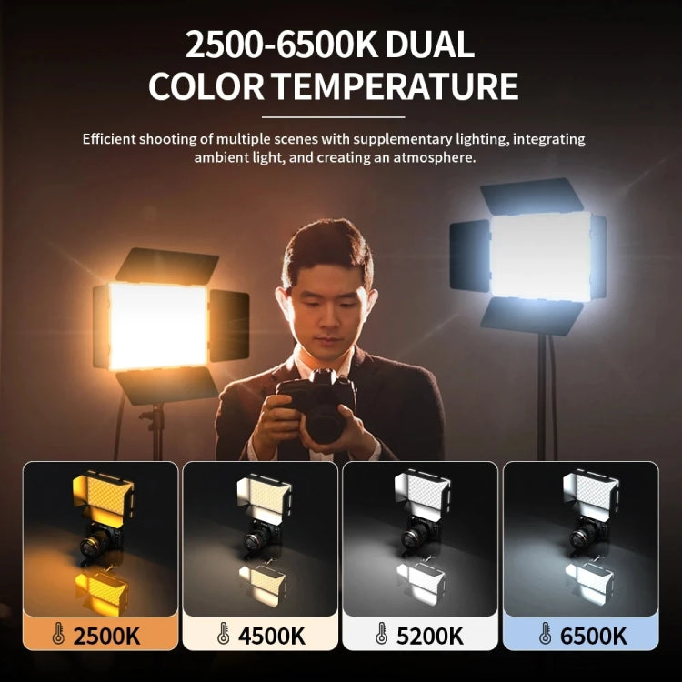 Pixel  P30 20W 2500-6500K 2400Lux Dual Color Temperature Photography Fill Light Standard Set -  by Pixel | Online Shopping UK | buy2fix