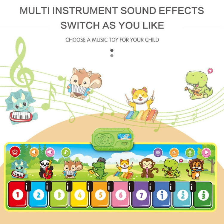 110x36cm Children Piano Mat Footsteps Music Dancing Blanket Parent-Child Multifunctional Game Blanket - Music Toys by buy2fix | Online Shopping UK | buy2fix
