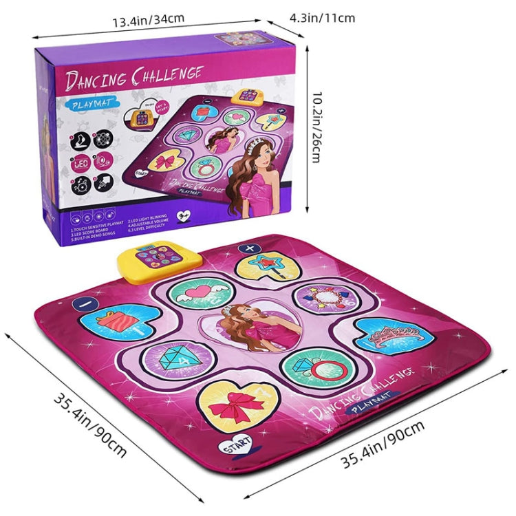 Children Music Dance Mat Electronic Music Dancing Game Pad Music Box Toys(Dinosaur) - Music Toys by buy2fix | Online Shopping UK | buy2fix