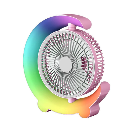 F11 USB Charging Cool Marquee Desktop Portable Fan(Sakura Pink)