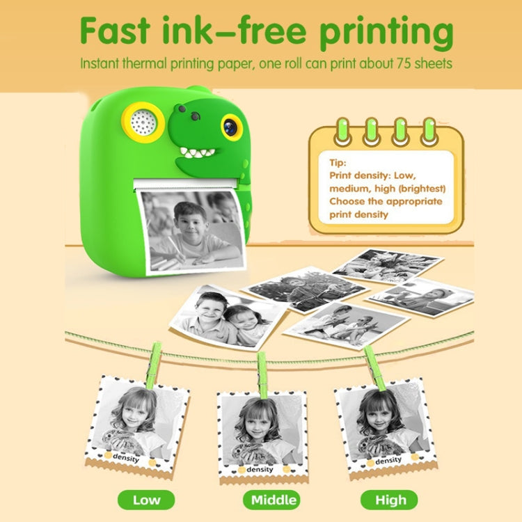 2.4 Inch 1080P HD Instant Printing Camera Children Thermal Printer With 32G TF Card(Green) - Children Cameras by buy2fix | Online Shopping UK | buy2fix