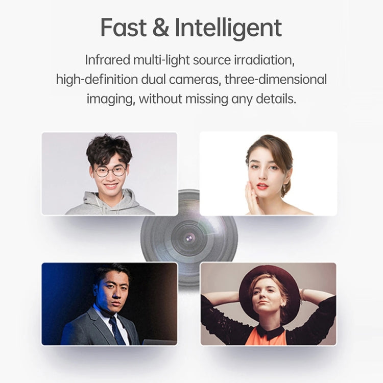 FA03 Intelligent Voice Prompt Face Recognition Fingerprint Attendance Machine(English with US Plug) by buy2fix