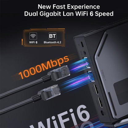 S1 Intel Alder Lake N150 WIFI 6+BT4.2 Office Home Mini PC Win11 DDR4 3200MHz, Spec: 8G+128G UK Plug by buy2fix