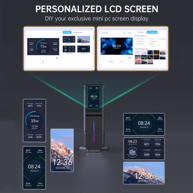 S1 Intel Alder Lake N150 WIFI 6+BT4.2 Office Home Mini PC Win11 DDR4 3200MHz, Spec: 16G+1TB EU Plug by buy2fix