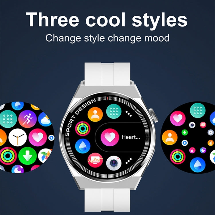 GT3Pro 1.28-Inch Health Monitoring Bluetooth Call Smart Watch With NFC, Color: Black Leather by buy2fix