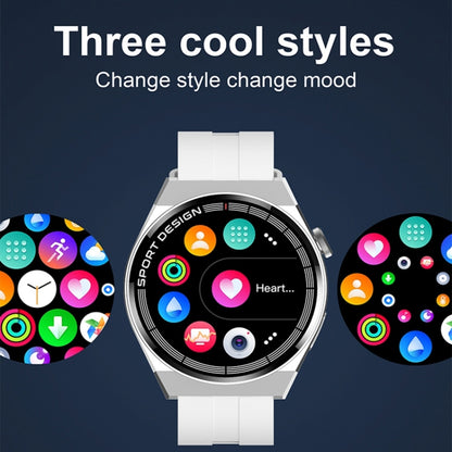 GT3Pro 1.28-Inch Health Monitoring Bluetooth Call Smart Watch With NFC, Color: Black Leather by buy2fix