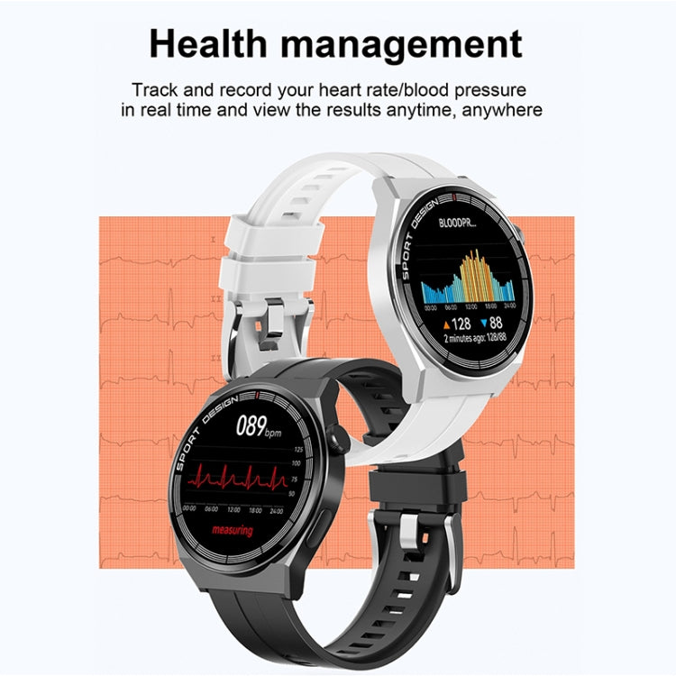 GT3Pro 1.28-Inch Health Monitoring Bluetooth Call Smart Watch With NFC, Color: Black Leather by buy2fix