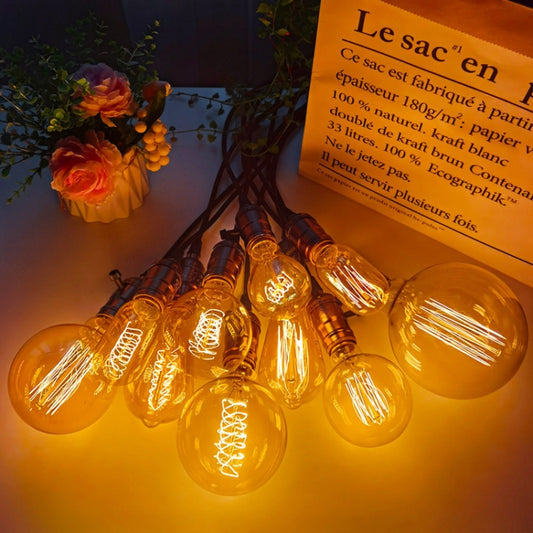 4pcs /Box A60 LED Antique Lamp Vintage Decorative Illumination Light Bulb, Power: 220V 40W(Tip Gold) by buy2fix