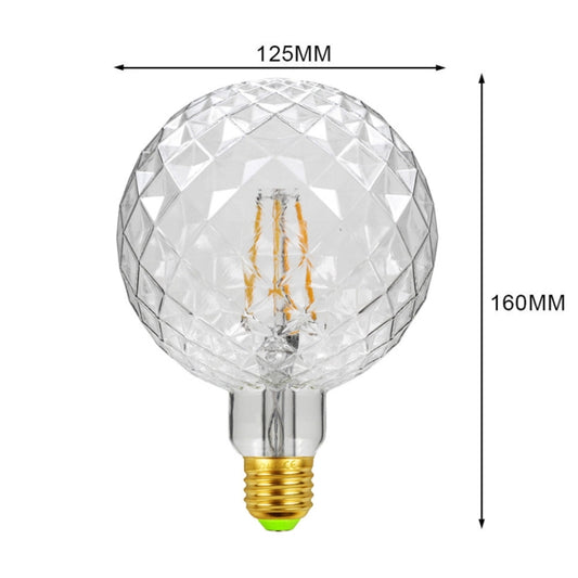 E27 Screw Port LED Vintage Light Shaped Decorative Illumination Bulb, Style: G125 Inner Pineapple Transparent(110V 4W 2700K) by buy2fix